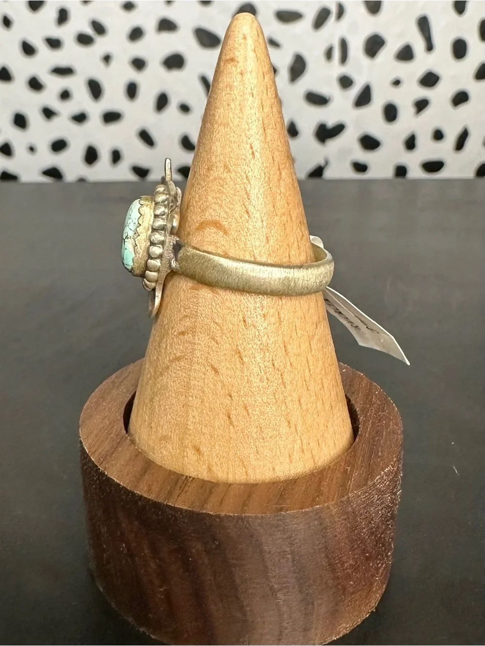 NWT Dry Creek Turquoise Sterling Silver Cow Adjustable Ring Southwestern
